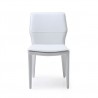 Miranda Dining Chair With White Faux Leather - Front