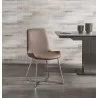 Aileen Dining Chair Taupe Faux Leather Dining Chair - Aileen Dining Chair Taupe Faux Leather Dining Chair