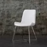 Aileen Dining Chair White Faux Leather Dining Chair - Aileen Dining Chair White Faux Leather Dining Chair