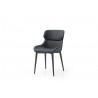 Living Morocco Dining Chair in Black- side view 1