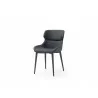 Living Morocco Dining Chair in Black- side view 1 - Living Morocco Dining Chair in Black- side view 1
