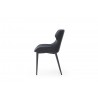 Living Morocco Dining Chair in Black- side view 2