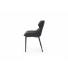 Living Morocco Dining Chair in Black- side view 2 - Living Morocco Dining Chair in Black- side view 2