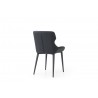 Living Morocco Dining Chair in Black- back view 1