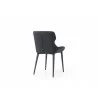 Living Morocco Dining Chair in Black- back view 1 - Living Morocco Dining Chair in Black- back view 1