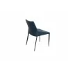 Whiteline Modern Living Rhea Outdoor Dining Chair in Stainless Steel Frame And Light Brown Weaving Rope Seat - Back Angled - Whiteline Modern Living Rhea Outdoor Dining Chair in Stainless Steel Frame And Light Brown Weaving Rope Seat - Back Angled