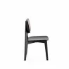 Manhattan Comfort Versailles Square Dining Chair in Black and Natural Cane - Set of 2 Side - Manhattan Comfort Versailles Square Dining Chair in Black and Natural Cane - Set of 2 Side