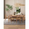 Manhattan Comfort Versailles Square Dining Chair in Nature Cane - Set of 2