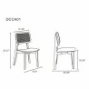 Manhattan Comfort Versailles Square Dining Chair  - Manhattan Comfort Versailles Square Dining Chair 