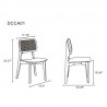Manhattan Comfort Versailles Square Dining Chair 