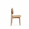 Manhattan Comfort Versailles Square Dining Chair in Nature Cane - Set of 2 Side - Manhattan Comfort Versailles Square Dining Chair in Nature Cane - Set of 2 Side