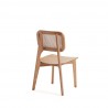 Manhattan Comfort Versailles Square Dining Chair in Nature Cane - Set of 2 Back