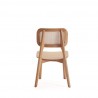 Manhattan Comfort Versailles Square Dining Chair in Nature Cane - Set of 2 Back