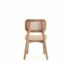Manhattan Comfort Versailles Square Dining Chair in Nature Cane - Set of 2 Back - Manhattan Comfort Versailles Square Dining Chair in Nature Cane - Set of 2 Back