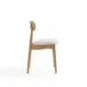 Manhattan Comfort Colbert Dining Chair in Black and Cane with Grey Upholstered Seating Side - Manhattan Comfort Colbert Dining Chair in Black and Cane with Grey Upholstered Seating Side