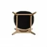 Manhattan Comfort Colbert Dining Chair in Black and Cane with Grey Upholstered Seating Bottom - Manhattan Comfort Colbert Dining Chair in Black and Cane with Grey Upholstered Seating Bottom