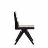 Manhattan Comfort Hamlet Dining Chair in Black and Natural Cane Side - Manhattan Comfort Hamlet Dining Chair in Black and Natural Cane Side