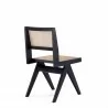 Manhattan Comfort Hamlet Dining Chair in Black and Natural Cane  - Manhattan Comfort Hamlet Dining Chair in Black and Natural Cane 