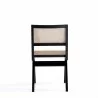 Manhattan Comfort Hamlet Dining Chair in Black and Natural Cane Back - Manhattan Comfort Hamlet Dining Chair in Black and Natural Cane Back