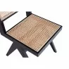 Manhattan Comfort Hamlet Dining Chair in Black and Natural Cane  - Manhattan Comfort Hamlet Dining Chair in Black and Natural Cane 
