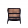 Manhattan Comfort Hamlet Dining Chair in Black and Natural Cane Bottom