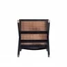 Manhattan Comfort Hamlet Dining Chair in Black and Natural Cane Bottom - Manhattan Comfort Hamlet Dining Chair in Black and Natural Cane Bottom