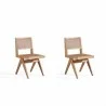 Manhattan Comfort Hamlet Dining Chair in Nature Cane - Set of 2 - Manhattan Comfort Hamlet Dining Chair in Nature Cane - Set of 2