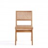 Manhattan Comfort Hamlet Dining Chair in Nature Cane Front