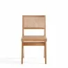 Manhattan Comfort Hamlet Dining Chair in Nature Cane Front - Manhattan Comfort Hamlet Dining Chair in Nature Cane Front