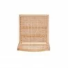 Manhattan Comfort Hamlet Dining Chair in Nature Cane Top - Manhattan Comfort Hamlet Dining Chair in Nature Cane Top