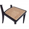 Manhattan Comfort Giverny Dining Chair in Black and Natural Cane 