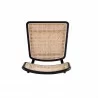 Manhattan Comfort Giverny Dining Chair in Black and Natural Cane  Top - Manhattan Comfort Giverny Dining Chair in Black and Natural Cane  Top