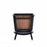 Manhattan Comfort Giverny Dining Chair in Black and Natural Cane  Bottom - Manhattan Comfort Giverny Dining Chair in Black and Natural Cane  Bottom