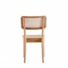 Manhattan Comfort Giverny Dining Chair in Nature Cane Back - Manhattan Comfort Giverny Dining Chair in Nature Cane Back