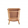 Manhattan Comfort Giverny Dining Chair in Nature Cane Bottom