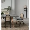 Manhattan Comfort Paragon Dining Chair 1.0 with Grey Cushions in Black and Cane - Set - Manhattan Comfort Paragon Dining Chair 1.0 with Grey Cushions in Black and Cane - Set