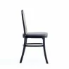 Manhattan Comfort Paragon Dining Chair 1.0 with Grey Cushions in Black and Cane Side - Manhattan Comfort Paragon Dining Chair 1.0 with Grey Cushions in Black and Cane Side