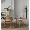 Manhattan Comfort Paragon Dining Chair 1.0 with Cream Cushions in Nature and Cane - Set  - Manhattan Comfort Paragon Dining Chair 1.0 with Cream Cushions in Nature and Cane - Set 