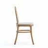 Manhattan Comfort Paragon Dining Chair 1.0 with Cream Cushions in Nature and Cane Side - Manhattan Comfort Paragon Dining Chair 1.0 with Cream Cushions in Nature and Cane Side