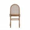 Manhattan Comfort Paragon Dining Chair 1.0 with Cream Cushions in Nature and Cane  Back - Manhattan Comfort Paragon Dining Chair 1.0 with Cream Cushions in Nature and Cane  Back