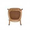 Manhattan Comfort Paragon Dining Chair 1.0 with Cream Cushions in Nature and Cane Bottom
