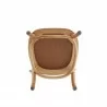Manhattan Comfort Paragon Dining Chair 1.0 with Cream Cushions in Nature and Cane Bottom - Manhattan Comfort Paragon Dining Chair 1.0 with Cream Cushions in Nature and Cane Bottom