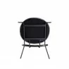 Manhattan Comfort Jardin Dining Chair in Black with Cane and Grey Upholstered Seating Bottom - Manhattan Comfort Jardin Dining Chair in Black with Cane and Grey Upholstered Seating Bottom