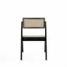 Manhattan Comfort Lambinet Folding Dining Chair in Black and Natural Cane Back - Manhattan Comfort Lambinet Folding Dining Chair in Black and Natural Cane Back