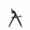 Manhattan Comfort Lambinet Folding Dining Chair in Black and Natural Cane Side - Manhattan Comfort Lambinet Folding Dining Chair in Black and Natural Cane Side