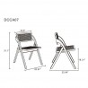 Manhattan Comfort Lambinet Folding Dining Chair 