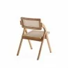 Manhattan Comfort Lambinet Folding Dining Chair in Nature Cane Back - Manhattan Comfort Lambinet Folding Dining Chair in Nature Cane Back