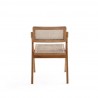 Manhattan Comfort Lambinet Folding Dining Chair in Nature Cane Back