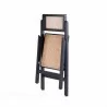 Manhattan Comfort Pullman Folding Dining Chair in Black and Natural Cane - Manhattan Comfort Pullman Folding Dining Chair in Black and Natural Cane