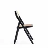 Manhattan Comfort Pullman Folding Dining Chair in Black and Natural Cane Side - Manhattan Comfort Pullman Folding Dining Chair in Black and Natural Cane Side